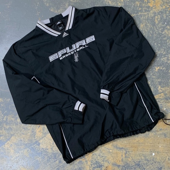 Adidas San Antonio Spurs Warm Up Pull Over Vintage - Picture 2 of 7